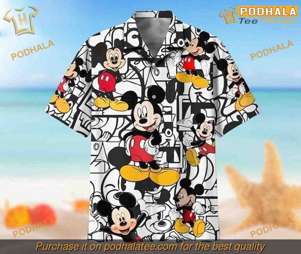 Palm Tree Mickey Family Hawaiian Shirt, Disney Vacation Apparel
