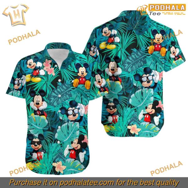 Pirates Mickey Mouse Hawaiian Shirt, Disney Gifts for Women Tropical Style