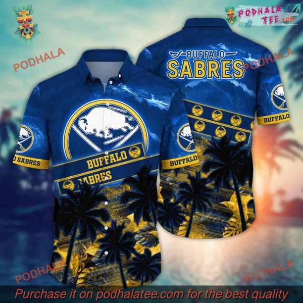 Sea Shorestime Aloha Buffalo Sabres Hawaiian Shirt Clothing NHL Edition