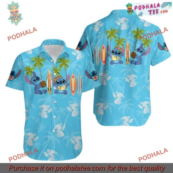 Stitch Hawaiian Shirt, Disney Gift Ideas, Beach Party Attire