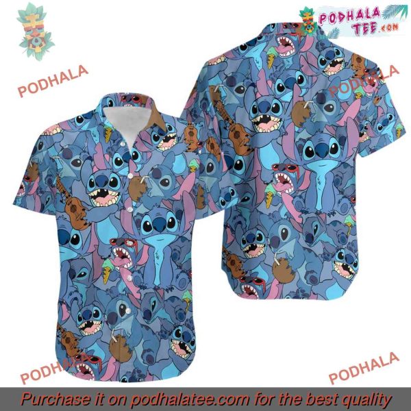 Stitch Hawaiian Shirt, Gifts for Disney Lovers, Hawaiian Shirt Vibes