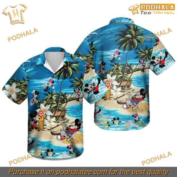 Tropical Mickey Disney Flowers Animal Kingdom Hawaii Shirt, Unique Disney Gifts