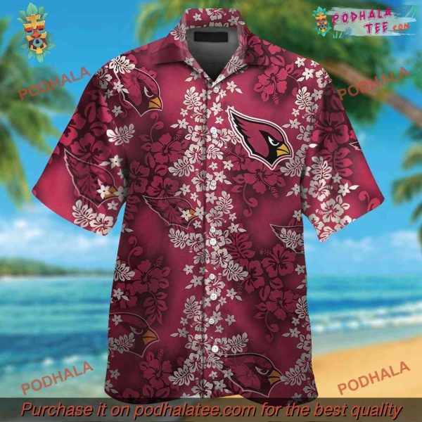 Arizona Cardinals Merch Tropical Elegance Hawaiian Shirt