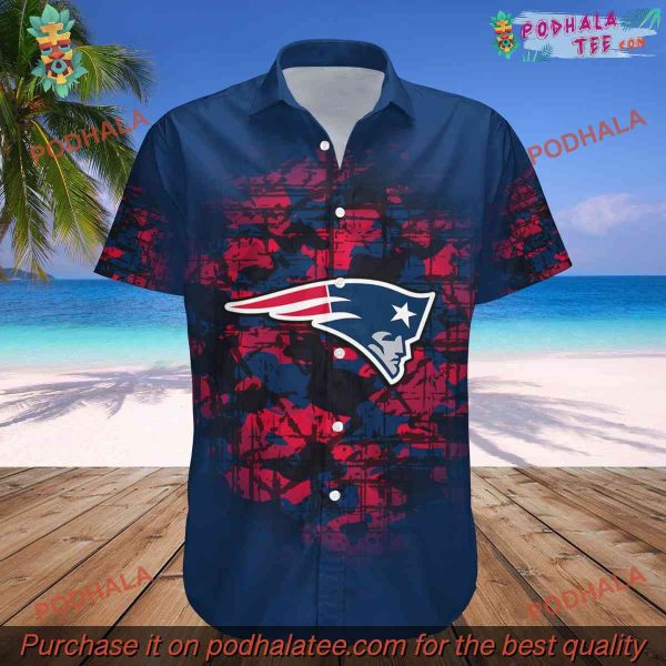 Camouflage Vintage NFL Unique New England Patriots Hawaiian Shirt