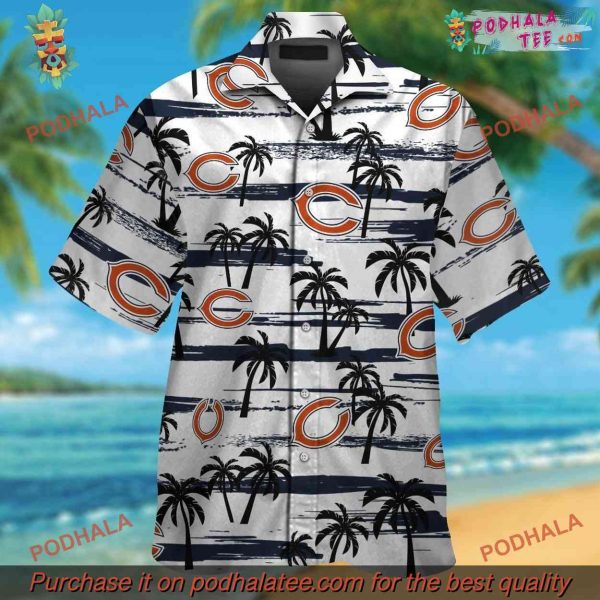 Chicago Bears Aloha Spirit Short Sleeve Tropical Hawaiian Shirt Design