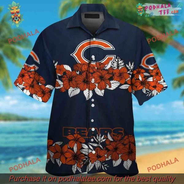 Chicago Bears Ocean Breeze Tropical Short Sleeve Hawaiian Shirt