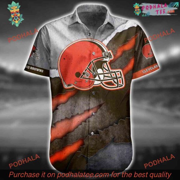 Fan Favorite NFL Cleveland Browns Short Sleeve Hawaiian Style