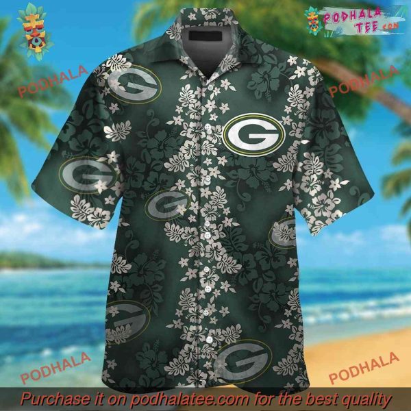 Hawaiian Shirt Green Bay Packers Exclusive Design, Stylish Packers Womens Shirt