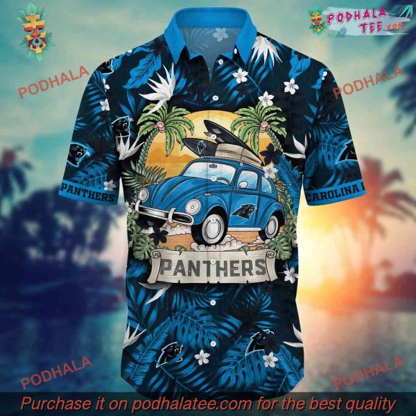NFL Carolina Panthers Hawaiian Shirt, High Temperaturestime Aloha Shirt