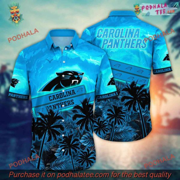 NFL Carolina Panthers Hawaiian Shirt, Vacation Aloha Shirt