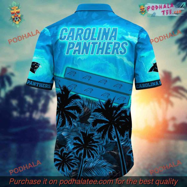NFL Carolina Panthers Hawaiian Shirt, Vacation Aloha Shirt