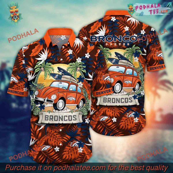 NFL Denver Broncos Hawaiian Shirt, Sunbathetime Aloha Shirt