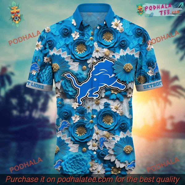 NFL Detroit Lions Hawaiian Shirt For This Summer, Detroit Lions Gifts
