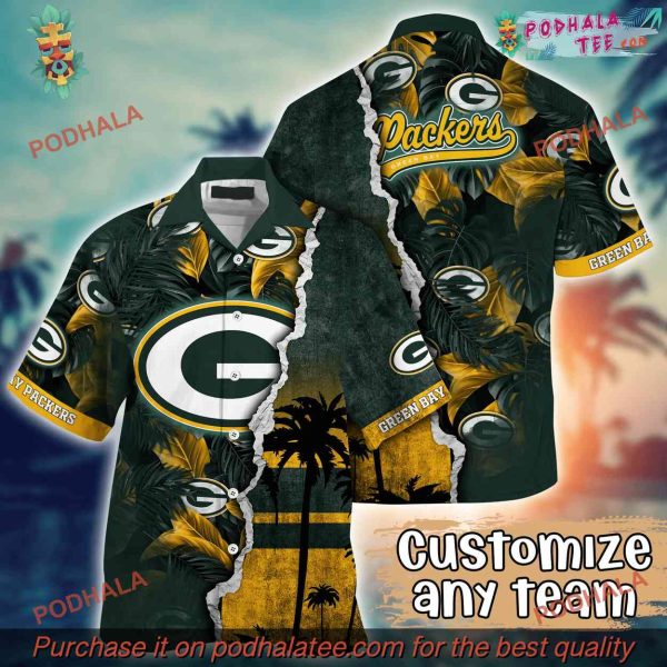 NFL Green Bay Packers Hawaiian Shirt, Custom Dry Season Aloha Shirt
