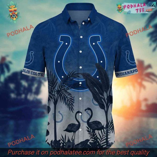 NFL Indianapolis Colts Hawaiian Shirt, Sunlighttime Friendly Match Shirts
