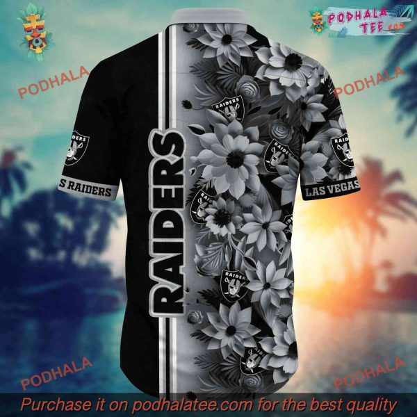 NFL Las Vegas Raiders Hawaiian Shirt, Custom Parasols Aloha Shirt