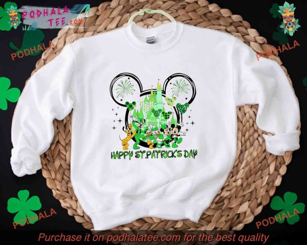 Happy St Patricks Sweatshirt from Disney, Unique St Patricks Day Apparel
