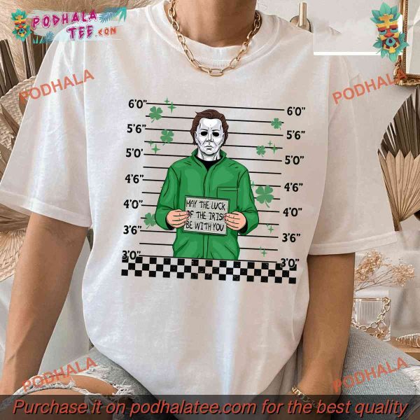 Horror St Patricks Day Tshirt, Unique Irish Themed Shirt for Horror Fans
