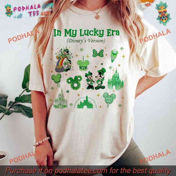 Lucky Era Disney St Patricks Day Shirt, Matching Disney Family Tees