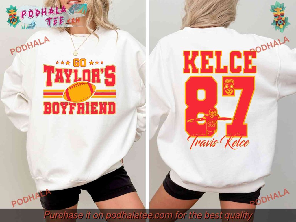 Matching Taylor & Travis Kids Sweatshirt, Celebrate with KC Chiefs Super Bowl Gear