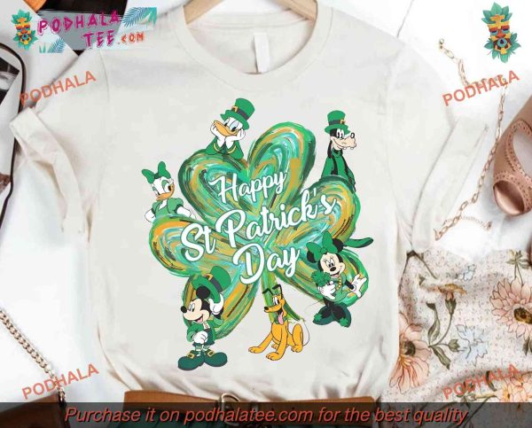 Mickey And Minnie St Patricks Day Shirt, Disney Inspired St Patricks Gift