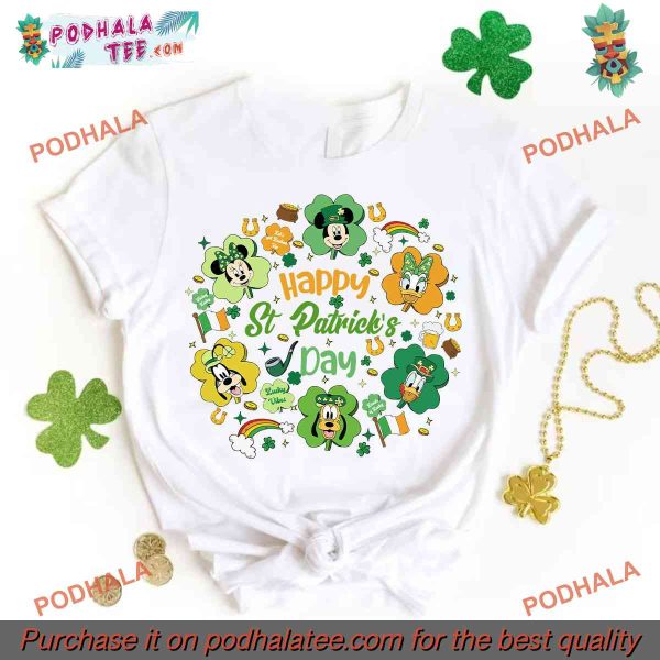 Mickey and Friends Celebrate with St Patricks Day Shirt, Disney Gift Idea