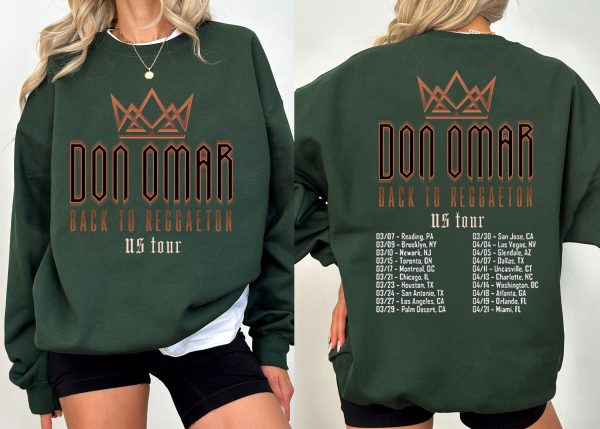 Don Omar Concert Shirt, Back to Reggaeton Tour 2024