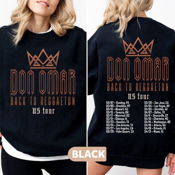 Don Omar Fan Gift, Back to Reggaeton Tour 2024 Shirt