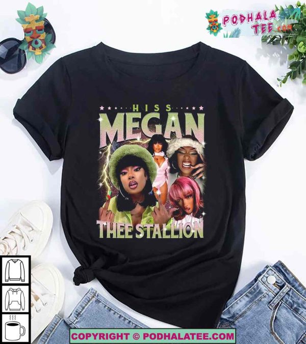 Hot Girl Summer 2024 Tour Merch, Hiss Album Megan Thee Stallion Shirt Edition