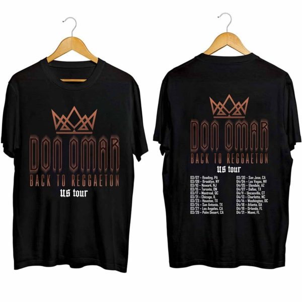 Rapper Don Omar Shirt, 2024 Tour Gift for Fans