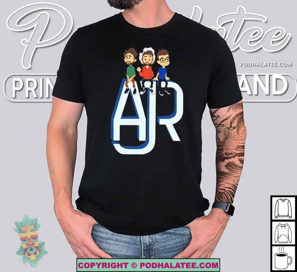 AJR 90s Chibi Shirt, 2024 The Maybe Man Tour Exclusive Apparel
