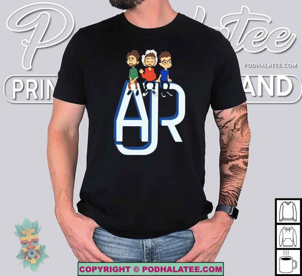 AJR Members Chibi Shirt, 2024 The Maybe Man Tour Souvenir